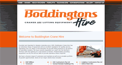 Desktop Screenshot of boddingtoncranehire.com.au